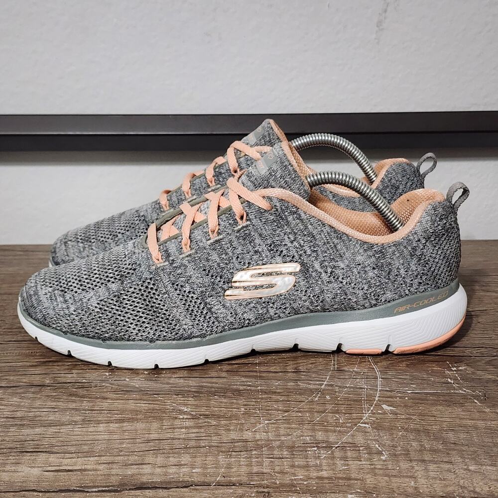Skechers Flex Appeal 3 High Tides Women's Walking Shoes Sneakers Size 11 Gray